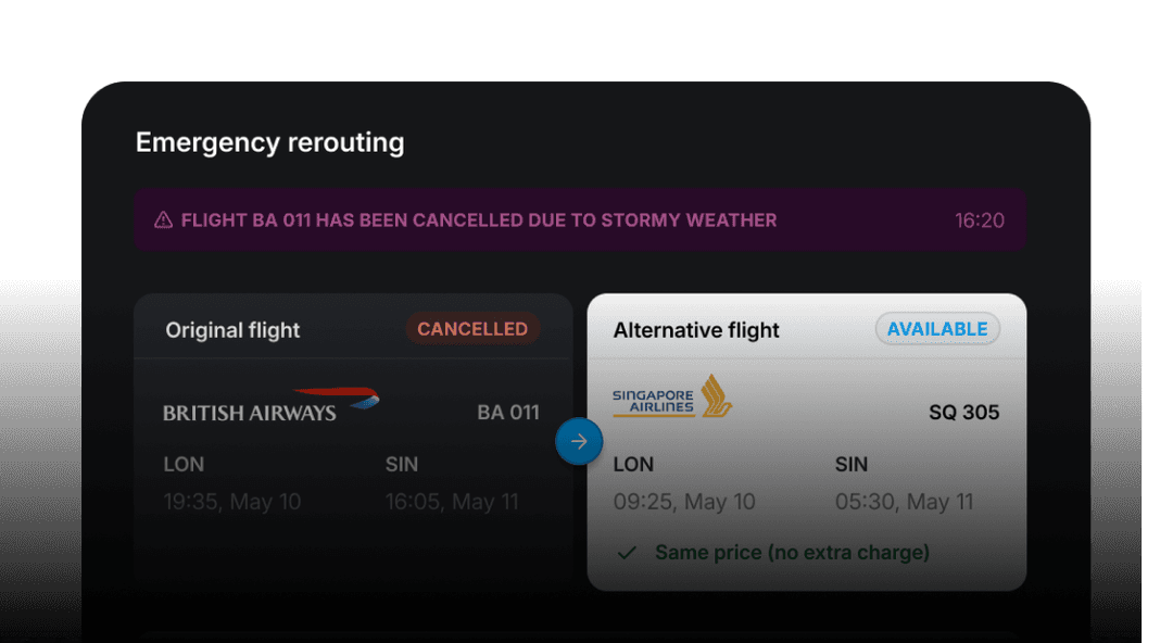 Last-minute Booking Interface